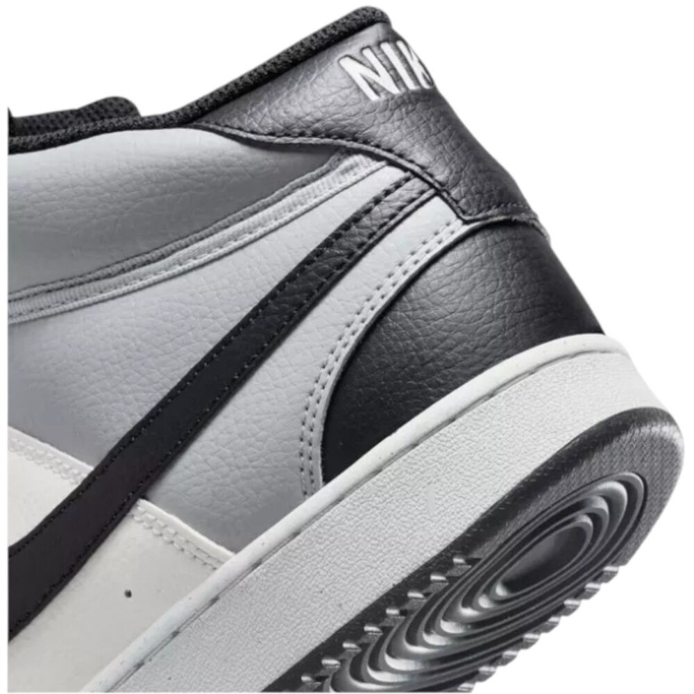 Nike Court Vision Mid Next Nature DN3577-002 Light Smoke/Black/Sail Mens Size 10 - Picture 8 of 10